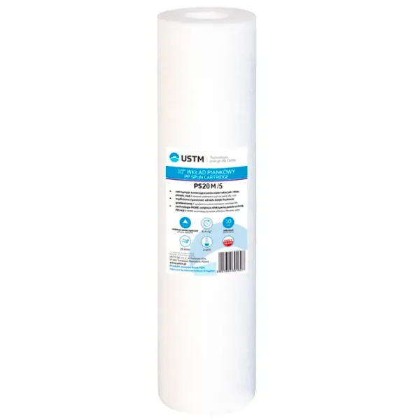 Cartuș filtrant de apă USTM PP-20M/5 1000 l / 10 l/min photo 1