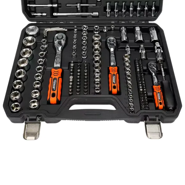 Set chei tubulare cu clichet Hoteche 203103 Cantitatea în set: 195 buc. photo 3 Set chei tubulare cu clichet Hoteche 203103 Cantitatea în set: 195 buc. photo 3