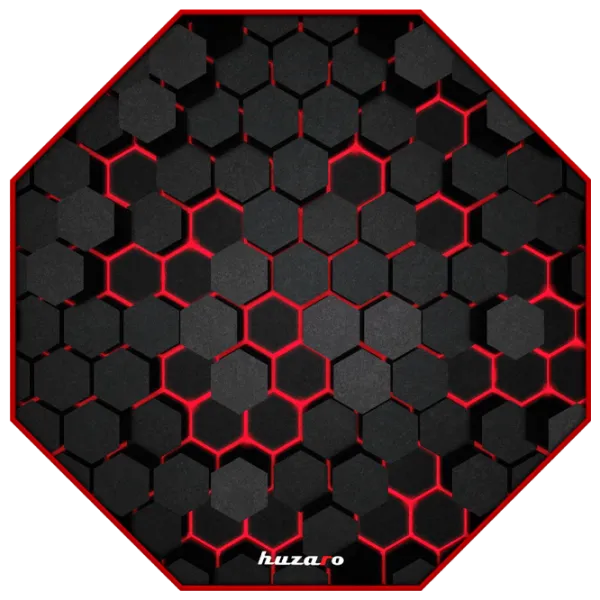 Коврик для игровых кресел Huzaro FloorMat 2.0 Red Черный photo 1