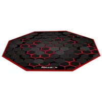 Covoraș pentru scaune gaming Huzaro FloorMat 2.0 Red Black photo 2