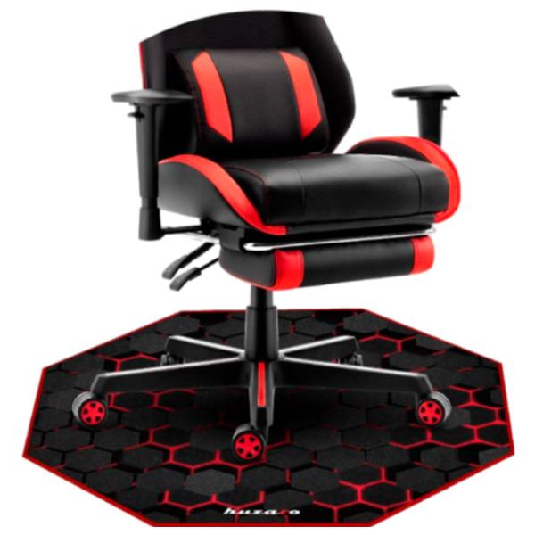 Коврик для игровых кресел Huzaro FloorMat 2.0 Red Черный photo 3