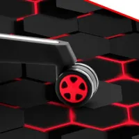 Covoraș pentru scaune gaming Huzaro FloorMat 2.0 Red Black photo 4