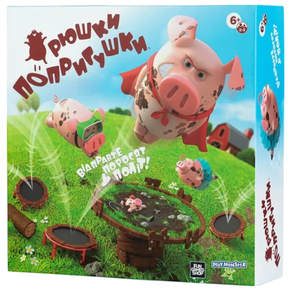 Настольная игра Fun Games Pigs on Trampolines 6+/ Стратегия photo 1