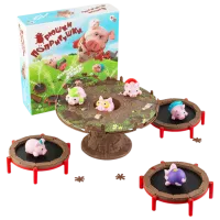 Joc de masă Fun Games Pigs on Trampolines 6+/ Strategie photo 2