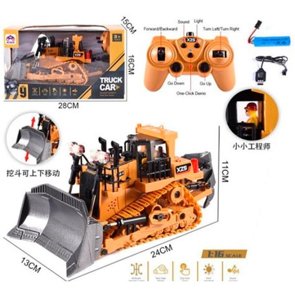 Buldozer ChiToys 96116 8600020796116  / 2.4 GHz / Gray Yellow photo 7 Buldozer ChiToys 96116 8600020796116  / 2.4 GHz / Gray Yellow photo 7