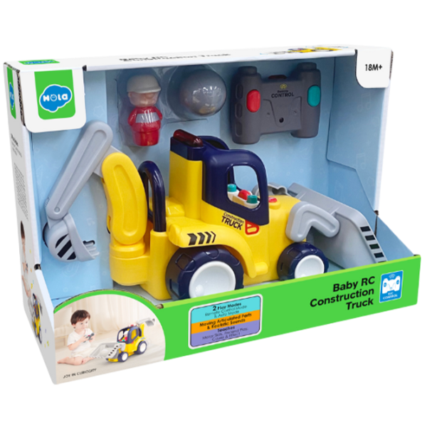 Excavator Hola Toys HE9988 6944167104499   / / Gray Yellow photo 1