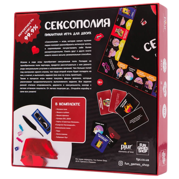 Настольная игра Fun Games Sexopoly  18+/ для пар photo 2 Настольная игра Fun Games Sexopoly  18+/ для пар photo 2