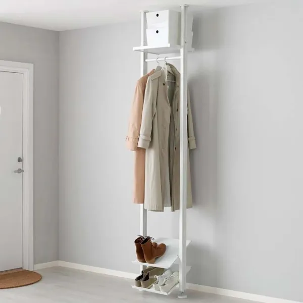 Стеллаж для обуви Ikea Elvarli 222 x 51.6 x 36см /White /Белый photo 3