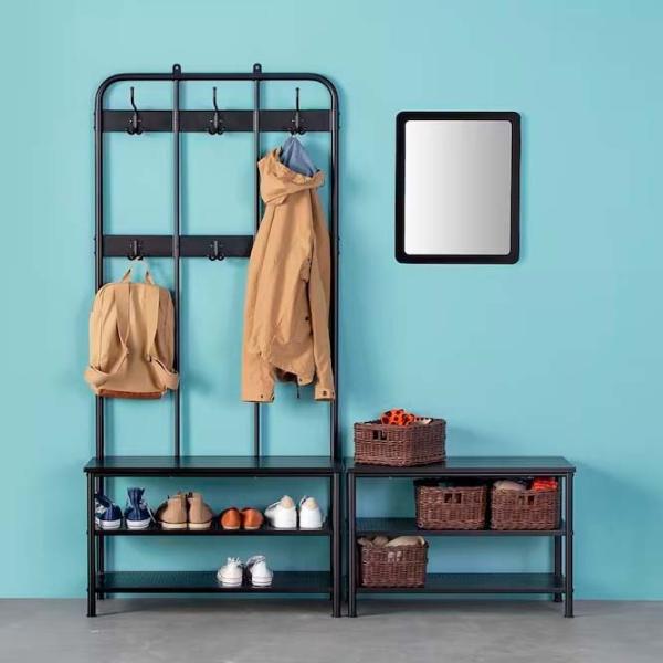 Стеллаж для обуви Ikea Pinnig 52 x 79 x 35см /Black /Черный photo 4 Стеллаж для обуви Ikea Pinnig 52 x 79 x 35см /Black /Черный photo 4