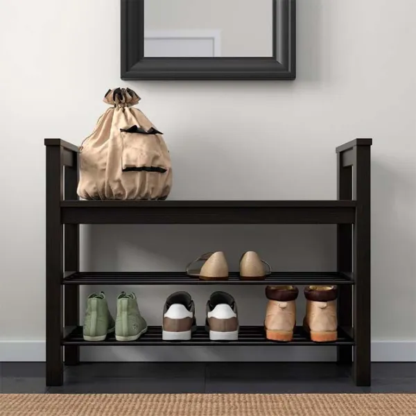 Etajeră pentru încălțăminte Ikea Hemnes 65 x 85 x 32 /Dark brown /Dark Brown photo 2 Etajeră pentru încălțăminte Ikea Hemnes 65 x 85 x 32 /Dark brown /Dark Brown photo 2