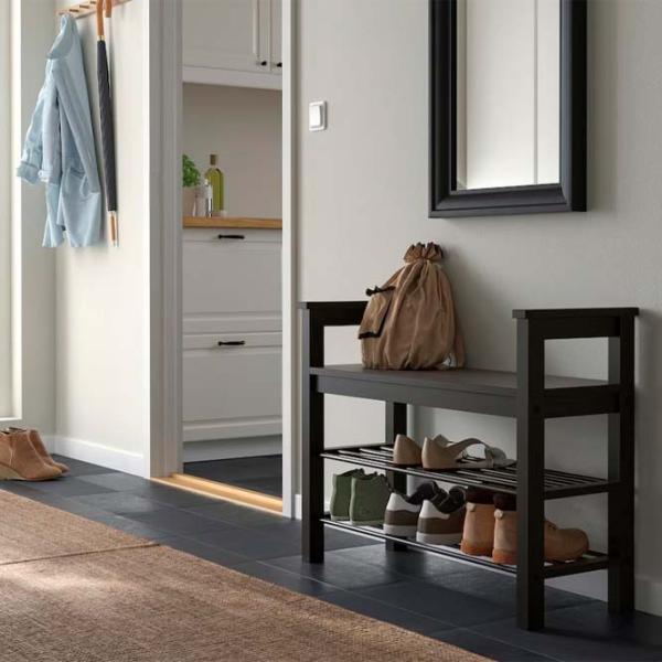 Etajeră pentru încălțăminte Ikea Hemnes 65 x 85 x 32 /Dark brown /Dark Brown photo 3 Etajeră pentru încălțăminte Ikea Hemnes 65 x 85 x 32 /Dark brown /Dark Brown photo 3