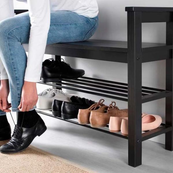 Etajeră pentru încălțăminte Ikea Hemnes 65 x 85 x 32 /Dark brown /Dark Brown photo 4 Etajeră pentru încălțăminte Ikea Hemnes 65 x 85 x 32 /Dark brown /Dark Brown photo 4