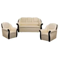 Set de canapele Eltap Lord (5539083) ECO Piele / Cream