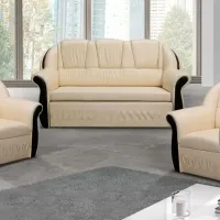 Комплект диванов Eltap Lord (5539083) ЭКО Кожа / Кремовый photo 4