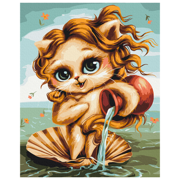 Pictură pe numere BrushMe Motan Vărsător BS53912 50 x 40 cm / Verticală photo 1 Pictură pe numere BrushMe Motan Vărsător BS53912 50 x 40 cm / Verticală photo 1