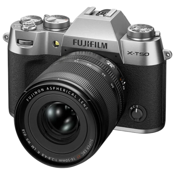 Фотоаппарат FujiFilm X-T50 XF 16-50mm f/2.8-4.8  CMOS/ Серебряный photo 5 Фотоаппарат FujiFilm X-T50 XF 16-50mm f/2.8-4.8  CMOS/ Серебряный photo 5