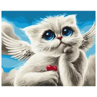 Картина по номерам BrushMe Кот-купидон BS53664 50 x 40 см / Горизонтальная