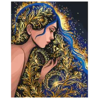 Картина по номерам BrushMe Золотая нимфа BS54017 50 x 40 см / Вертикальная