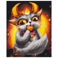 Pictură pe numere BrushMe Motan Taur BS54080 50 x 40 cm / Verticală