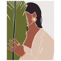 Картина по номерам BrushMe Экзотичная композиция BS53683 50 x 40 см / Вертикальная