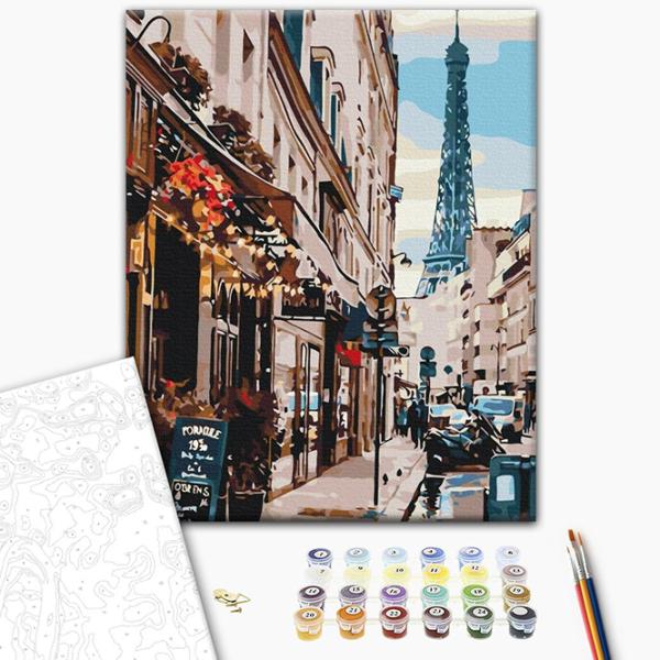 Pictură pe numere BrushMe Parisul de după colț BS30083 50 x 40 cm / Verticală photo 2