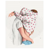 Картина по номерам BrushMe Обними BS53728 50 x 40 см / Вертикальная