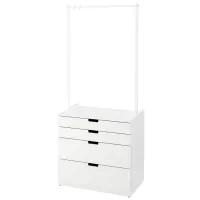 Comodă Ikea Nordli 192 x 80 x 47 / MDF / Alb