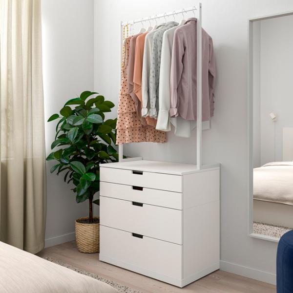Comodă Ikea Nordli 192 x 80 x 47 / MDF / Alb photo 2