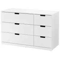Комод Ikea Nordli 76 x 120 x 47см / МДФ / Белый