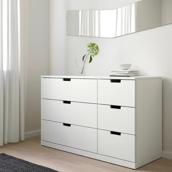 Комод Ikea Nordli 76 x 120 x 47см / МДФ / Белый photo 3