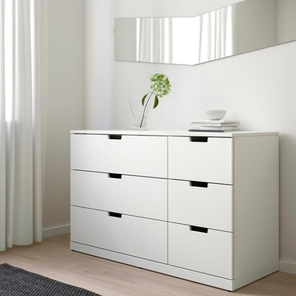 Комод Ikea Nordli 76 x 120 x 47см / МДФ / Белый photo 3
