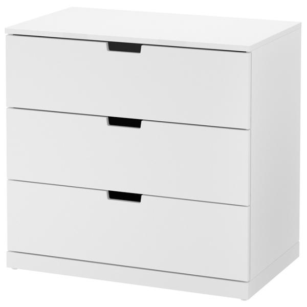 Комод Ikea Nordli 76 x 80 x 47см / МДФ / Белый photo 1