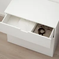 Comodă Ikea Nordli 76 x 80 x 47 / MDF / Alb photo 2