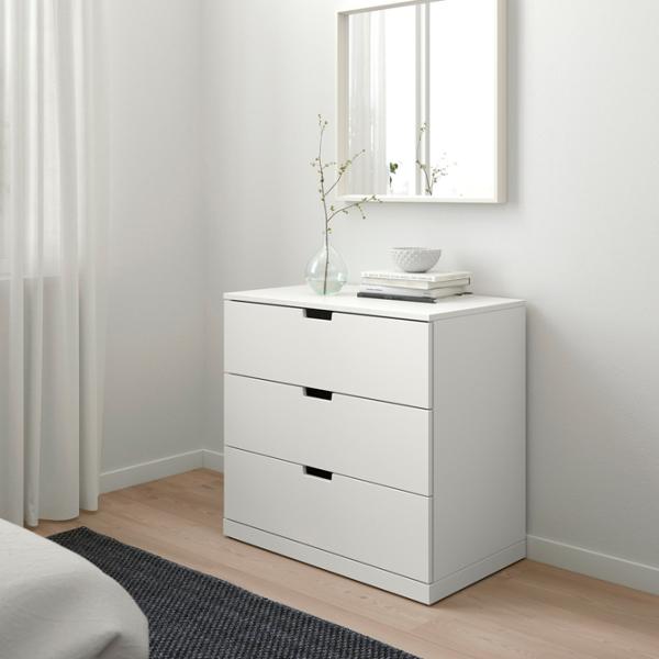 Комод Ikea Nordli 76 x 80 x 47см / МДФ / Белый photo 3