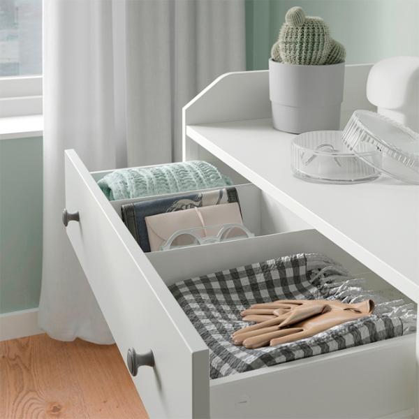 Comodă Ikea Hauga 84 x 70 x 46 / MDF / Alb photo 4 Comodă Ikea Hauga 84 x 70 x 46 / MDF / Alb photo 4