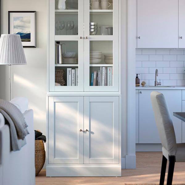 Kухонный шкаф Ikea Havsta White / Стекло photo 2 Kухонный шкаф Ikea Havsta White / Стекло photo 2