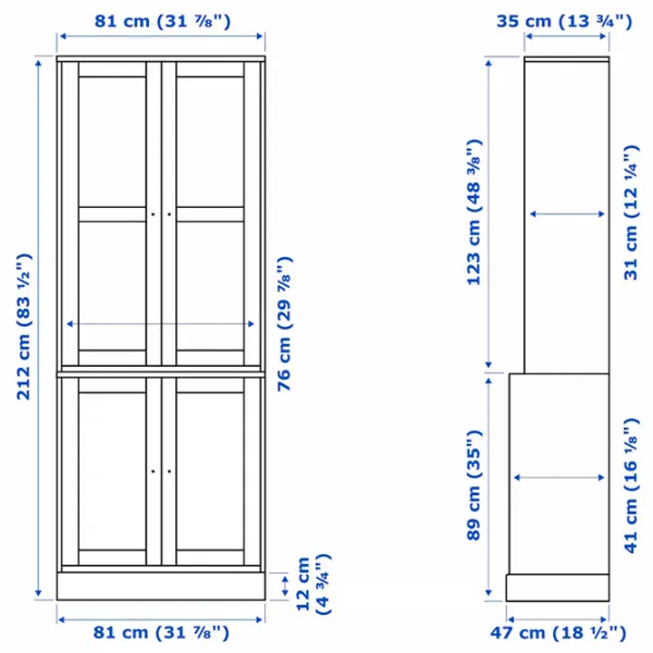 Kухонный шкаф Ikea Havsta White / Стекло photo 5 Kухонный шкаф Ikea Havsta White / Стекло photo 5