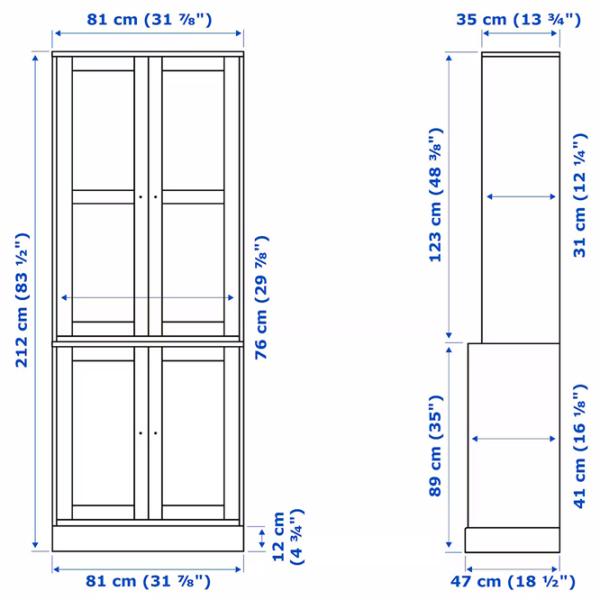 Kухонный шкаф Ikea Havsta White / Стекло photo 5 Kухонный шкаф Ikea Havsta White / Стекло photo 5