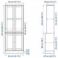 Dulap de bucătărie Ikea Havsta White / Sticlă photo 5
