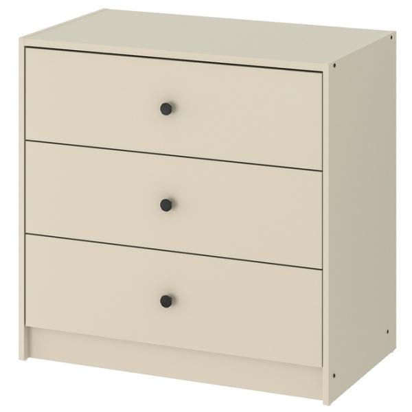 Comodă Ikea Gursken 67 x 69 x 38 / MDF / Bej deschis photo 1