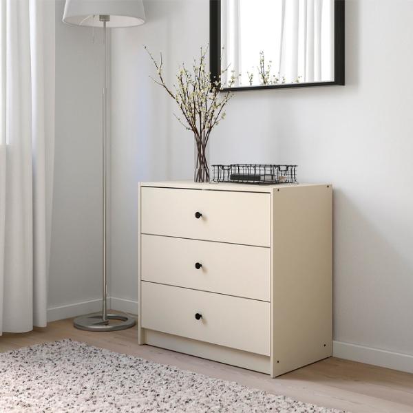 Comodă Ikea Gursken 67 x 69 x 38 / MDF / Bej deschis photo 2