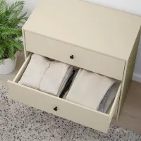 Комод Ikea Gursken 67 x 69 x 38см / МДФ / Светло бежевый photo 3