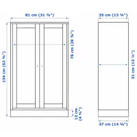 Dulap de bucătărie Ikea Havsta White / Masiv photo 5