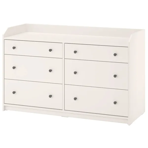Comodă Ikea Hauga 84 x 138 x 46 / MDF / Alb photo 1 Comodă Ikea Hauga 84 x 138 x 46 / MDF / Alb photo 1