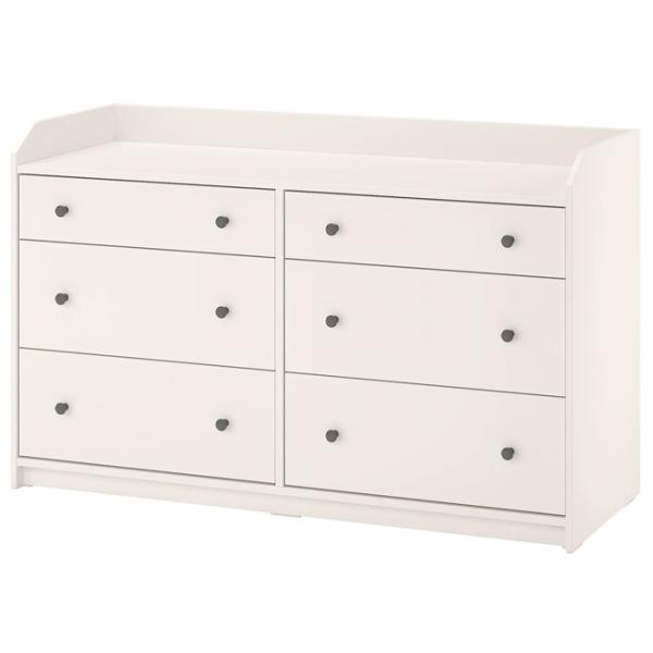 Comodă Ikea Hauga 84 x 138 x 46 / MDF / Alb photo 1 Comodă Ikea Hauga 84 x 138 x 46 / MDF / Alb photo 1