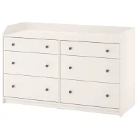 Comodă Ikea Hauga 84 x 138 x 46 / MDF / Alb