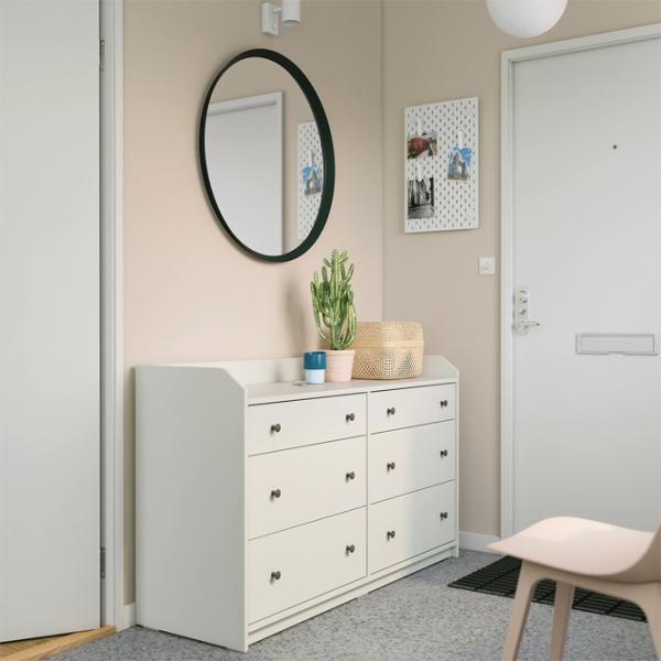 Comodă Ikea Hauga 84 x 138 x 46 / MDF / Alb photo 5 Comodă Ikea Hauga 84 x 138 x 46 / MDF / Alb photo 5