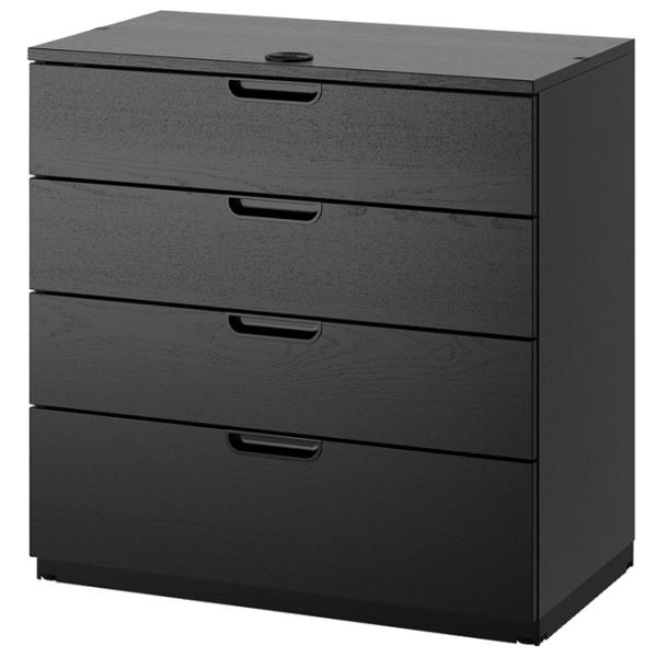 Комод Ikea GALANT 80 x 80 x 45см / МДФ / Чёрный ясень photo 1