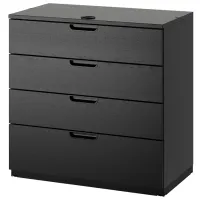 Комод Ikea GALANT 80 x 80 x 45см / МДФ / Чёрный ясень