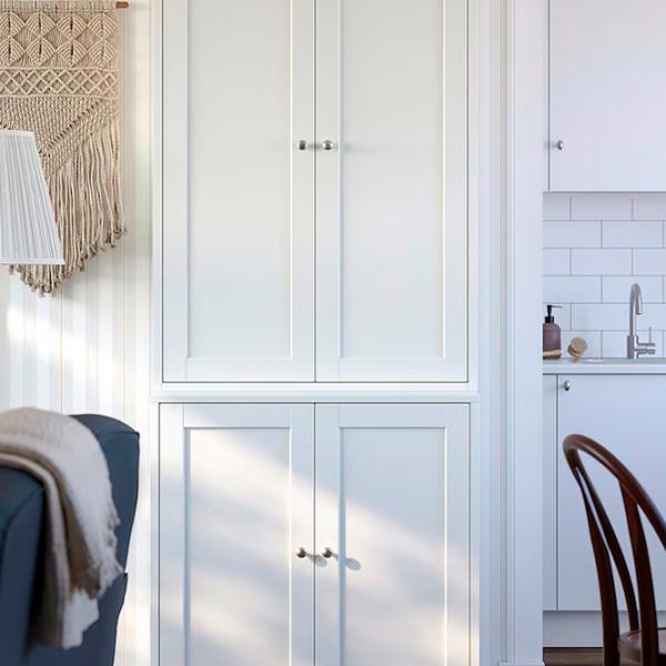 Kухонный шкаф Ikea Havsta White / Массив photo 2 Kухонный шкаф Ikea Havsta White / Массив photo 2
